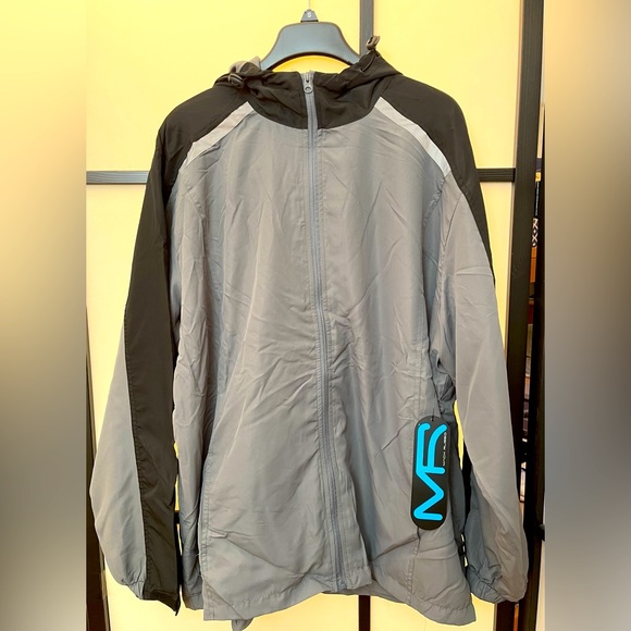Mack Russo Full Zip Water Resistant Rain Jacket/Wind Breaker - Picture 1 of 6